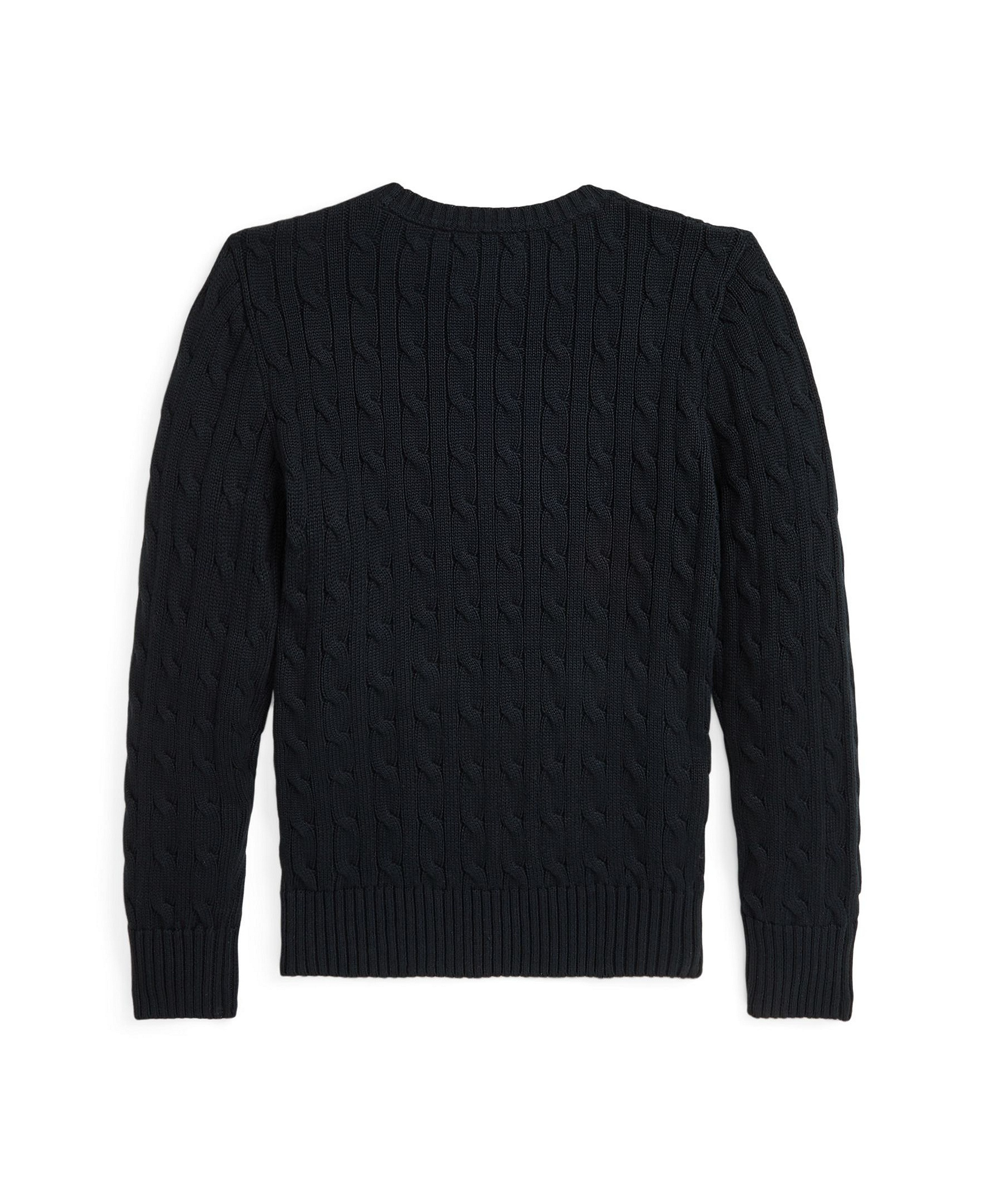 Polo Ralph Lauren Boys' 8-20 Cable-Knit Cotton Sweater - Polo Black