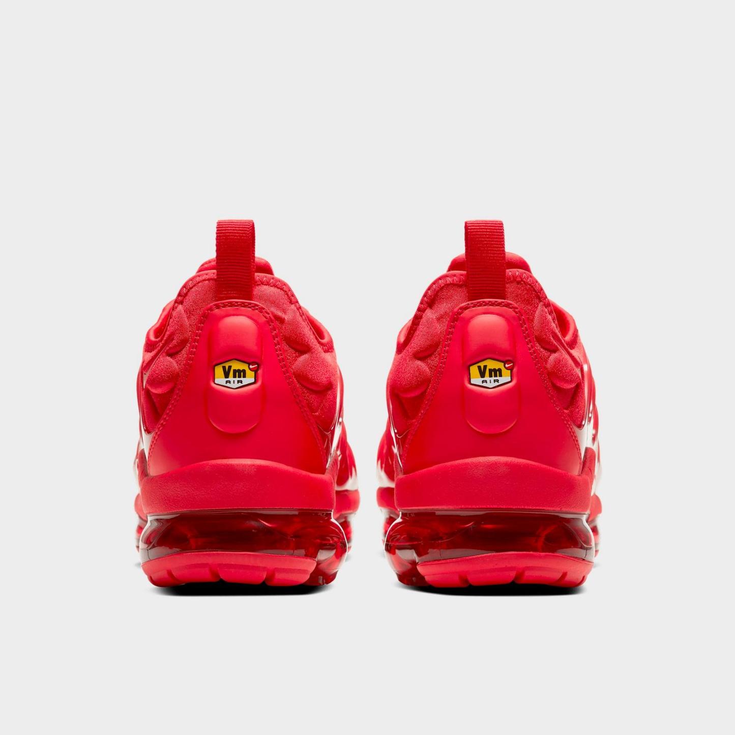 Men's Nike Air VaporMax Plus Running Shoes - University Red/University Red