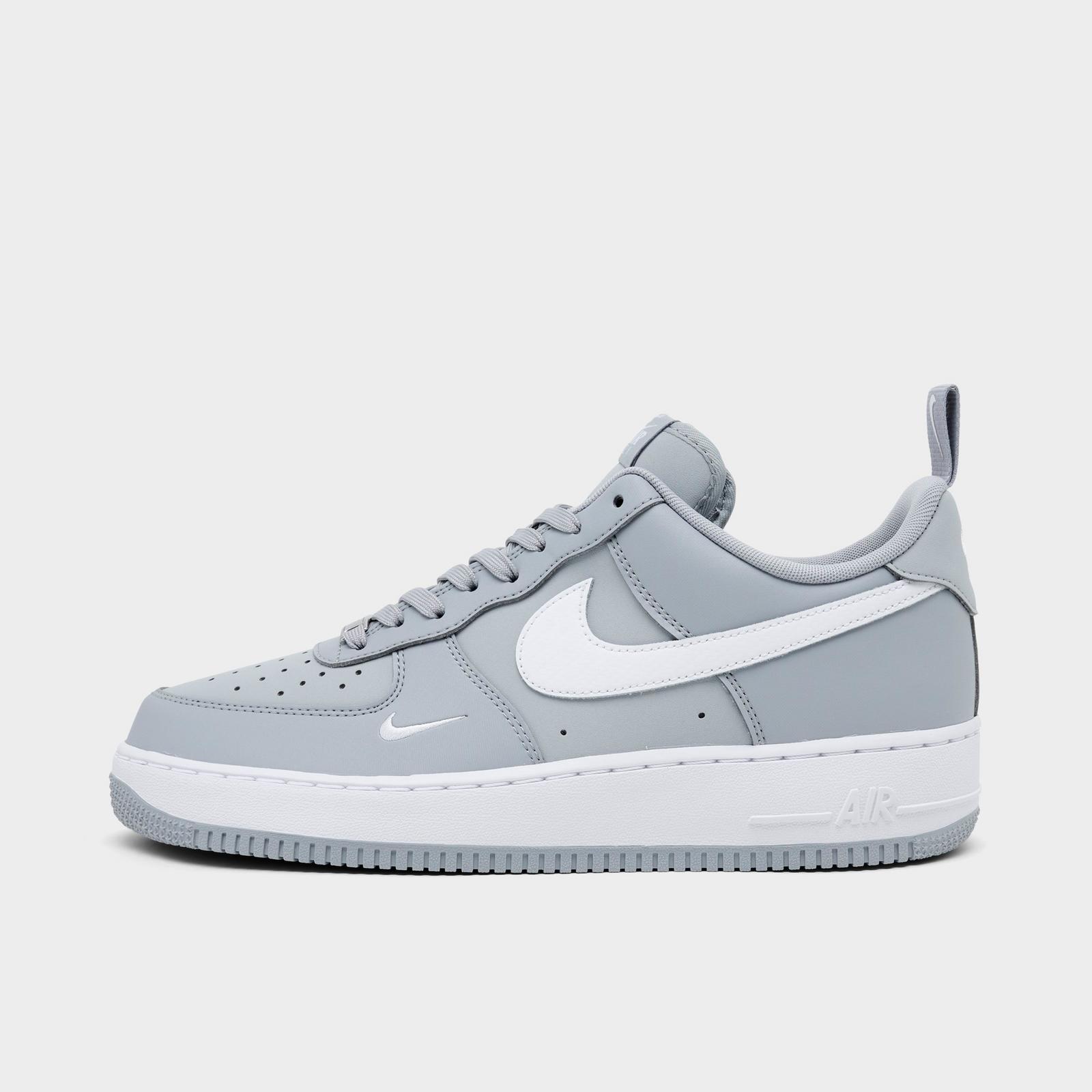 Men's Nike Air Force 1 '07 LV8 Casual Shoes - Wolf Grey/White/Wolf Grey