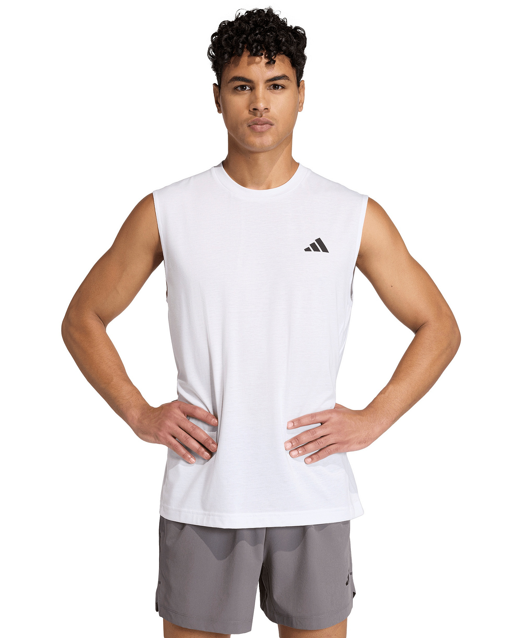adidas Men's Workout Essentials Feelready Tank Top - White