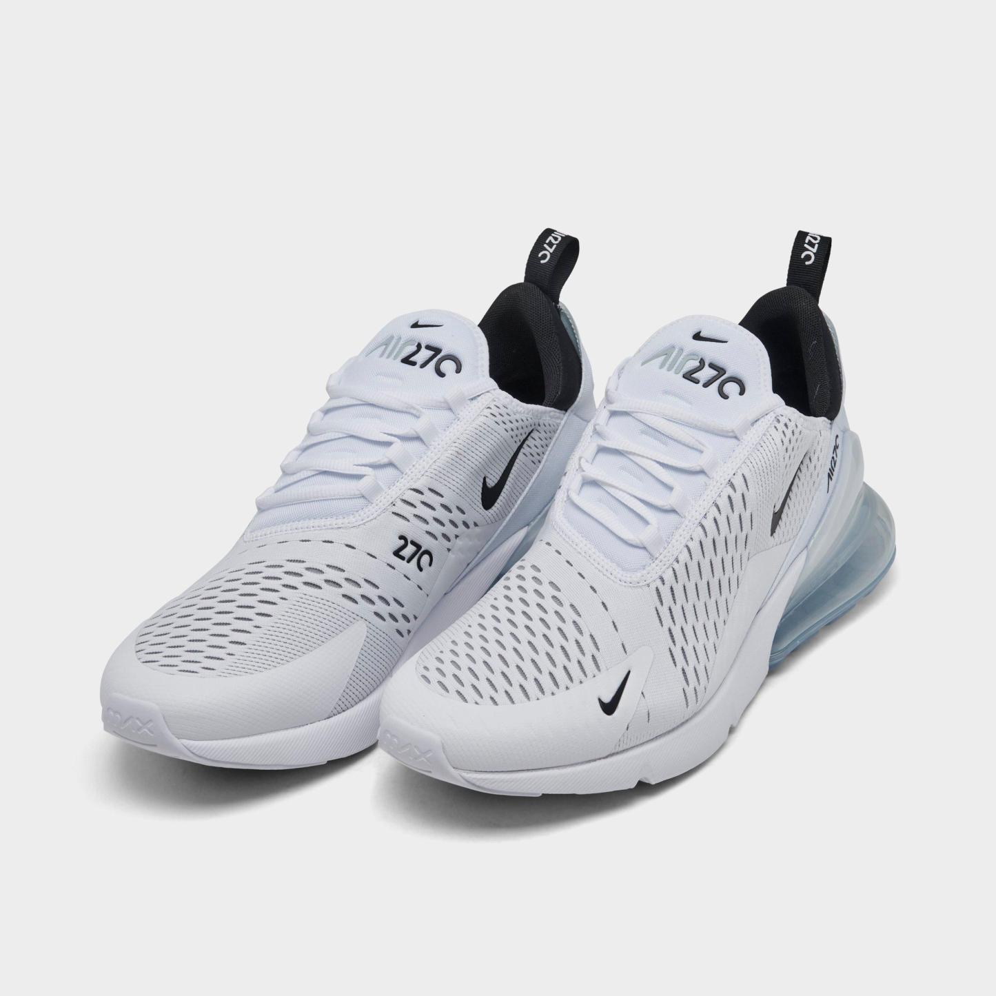 Men's Nithtke Air Max 270 Casual Shoes - Part 1 - White/Black/White - Both shoes facing left