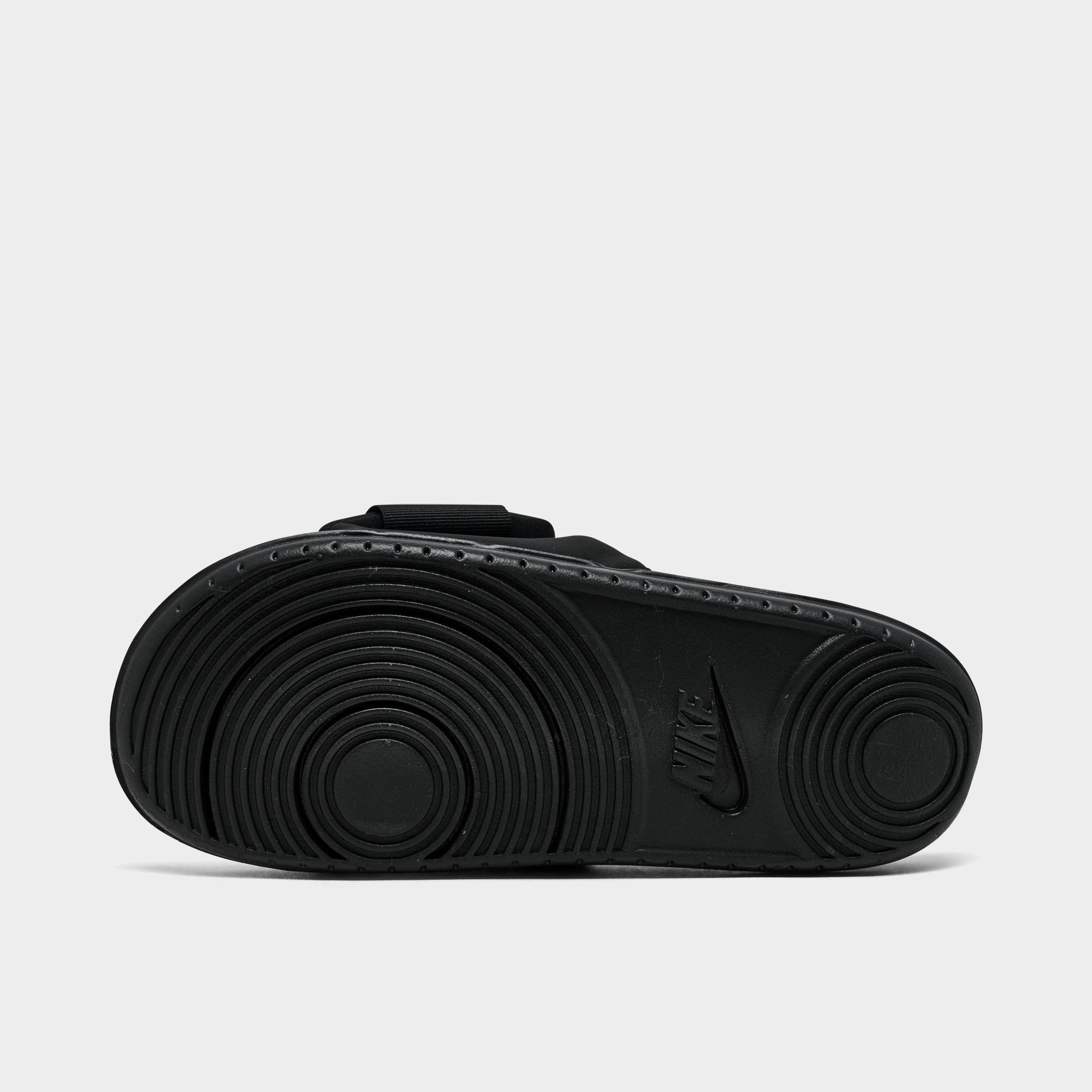Men's Nithtke Offcourt Adjust Slide Sandals - Black/Black/White - Bottom view
