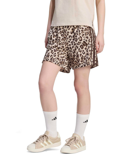 adidas Women's Seasonal Essentials Animal Print Shorts - Multicolor/Crystal Linen