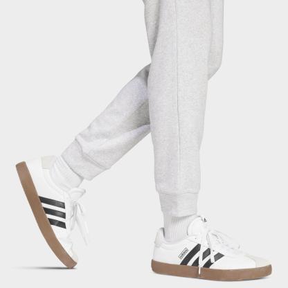 Men's adidas Essentials Feelcozy Fleece Jogger Pants - Light Grey Heather/Black