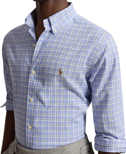 Polo Ralph Lauren Men's Classic-Fit Performance Oxford Shirt - 7373A Blue Multi