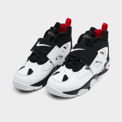 Little Kids' Nithtke Diamond Turf 2 Casual Shoes - Black/Fire Red/Metallic Gold/White - Both shoes facing left