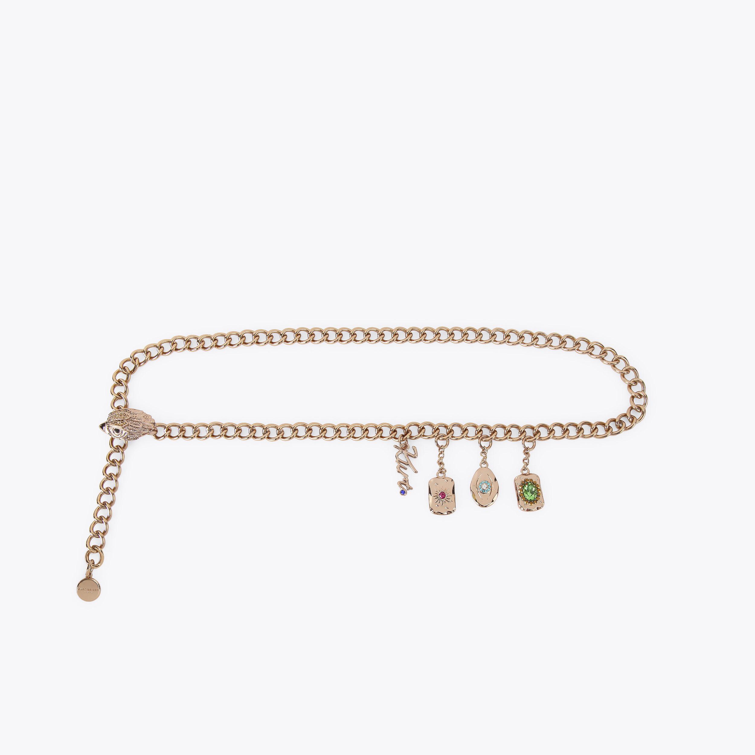 Kurt Geiger London Eagle Pendant Charm Belt - Metallics