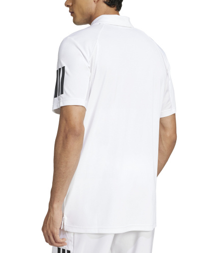 adidas Men's Club Tennis Climacool 3-Stripes Polo Shirt - White