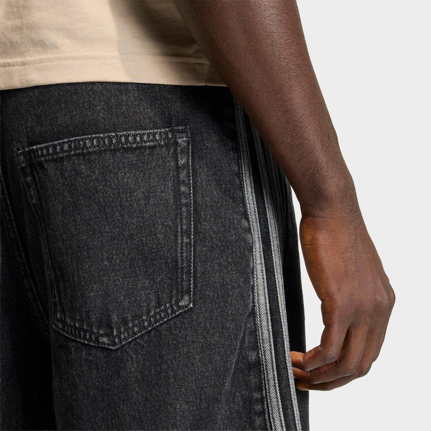 Men's adidas Originals Firebird Adicolor Denim Shorts - True Black Denim