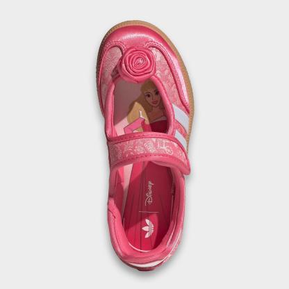 Girls' Little Kids' adidas Originals Samba Jane Casual Shoes - Pink/White-B/Gum - Top view