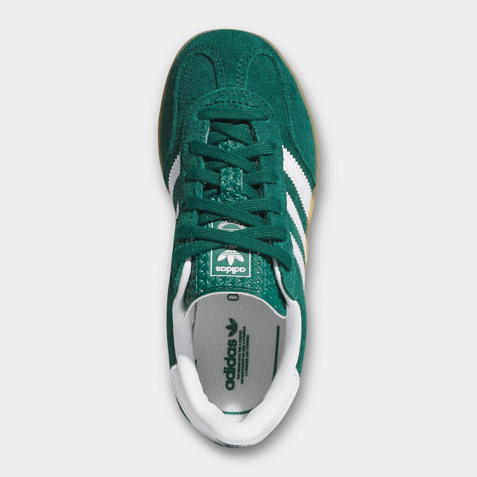 Little Kids' adidas Originals Gazelle Indoor Casual Shoes - Collegiate Green/Cloud White/Gum - view 5