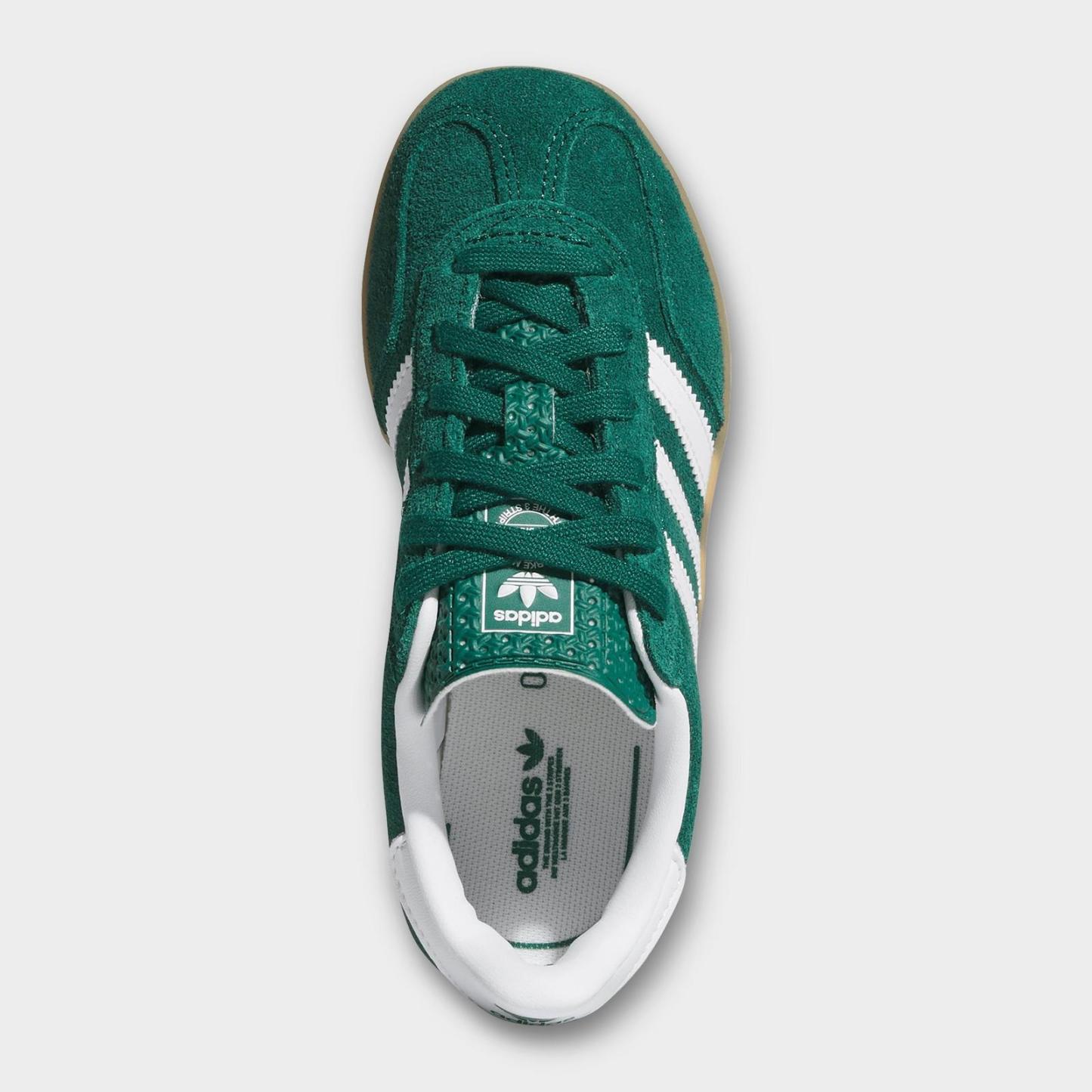 Little Kids' adidas Originals Gazelle Indoor Casual Shoes - Collegiate Green/Cloud White/Gum - view 5