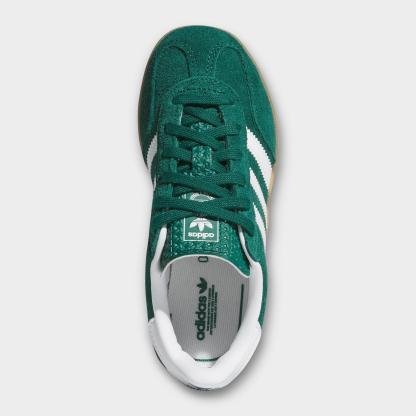 Little Kids' adidas Originals Gazelle Indoor Casual Shoes - Collegiate Green/Cloud White/Gum - view 5