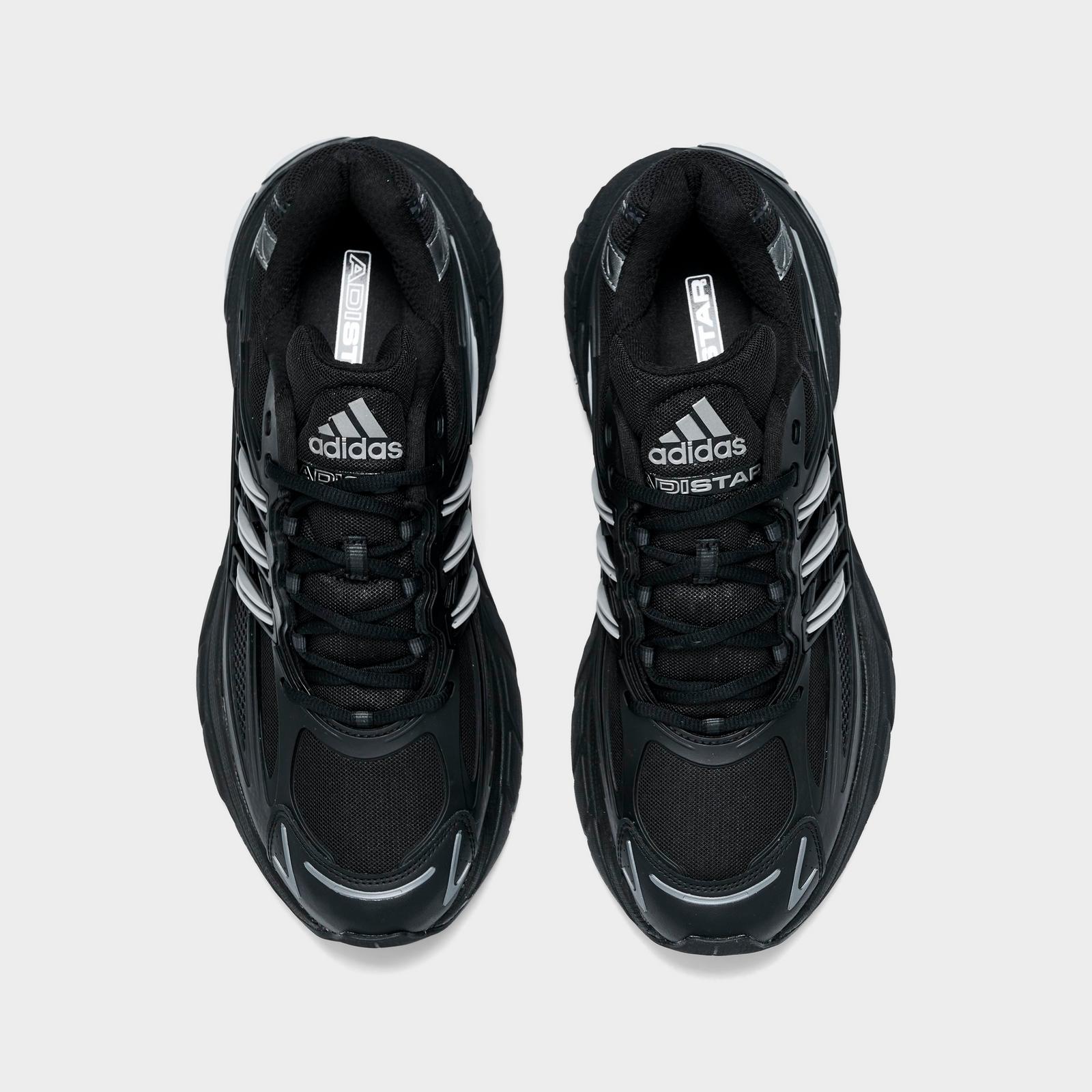 Men's adidas Adistar XLG 2.0 Casual Shoes - Black/Black/Silver Metallic - view 5