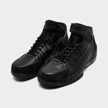 Men's Nike Air Zoom Huarache 2K4 OT Basketball Shoes - Black/Black
