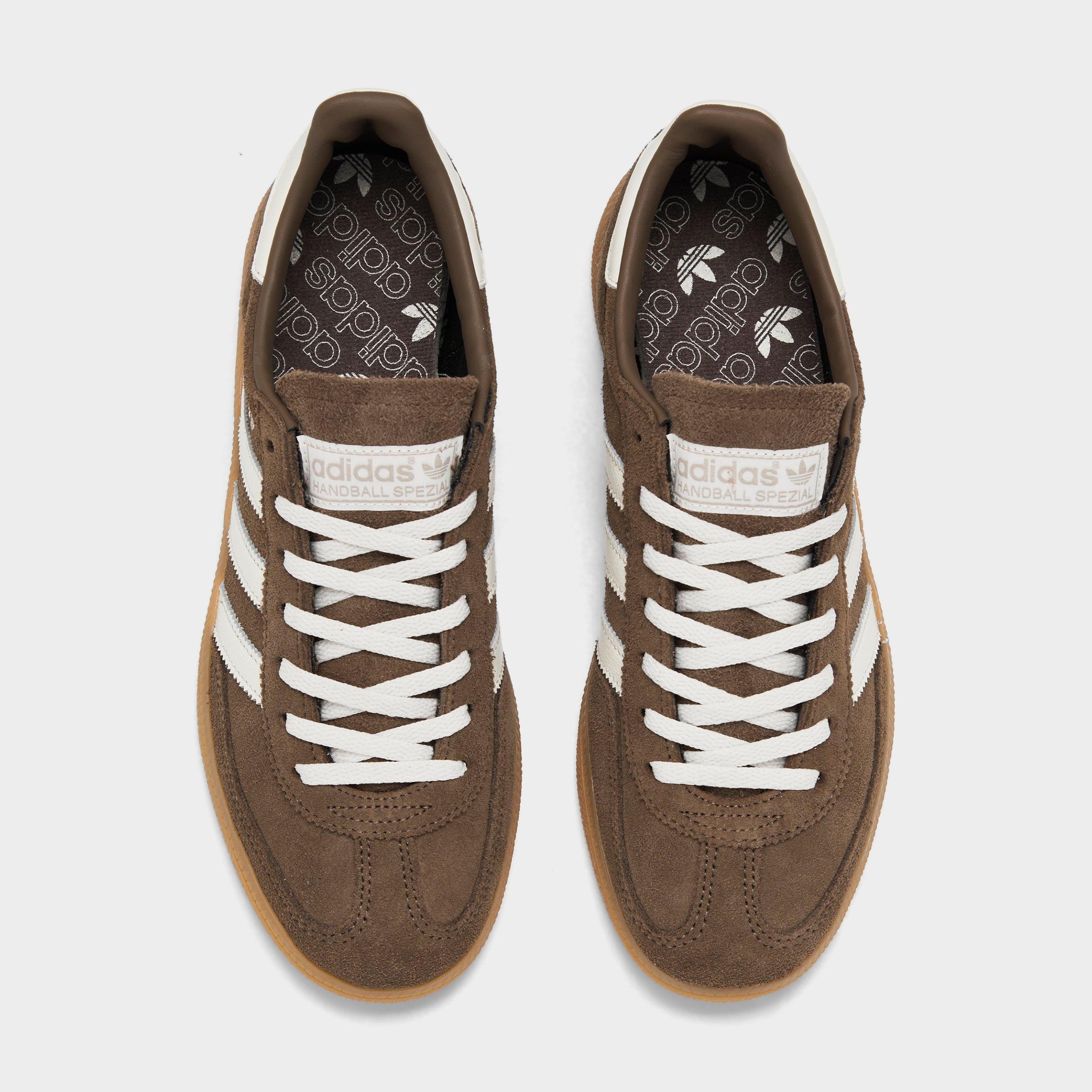 Women's adidas Originals Handball Spezial Casual Shoes - Part 1 - Earth Strata/Off White/Gum - Top view