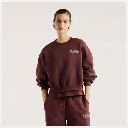 New Balance Trackside Fleece Crew, WT62T7JOYLR