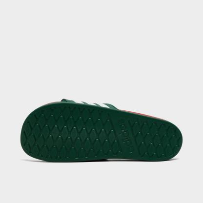 Men's adidas Mexico Adilette Comfort 2.0 Slide Sandals - Team Dark Green/Better Scarlet/Cloud White - view 6