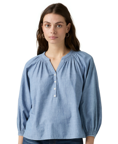 Levi's Women's Reverie Split V-Neck Blouse