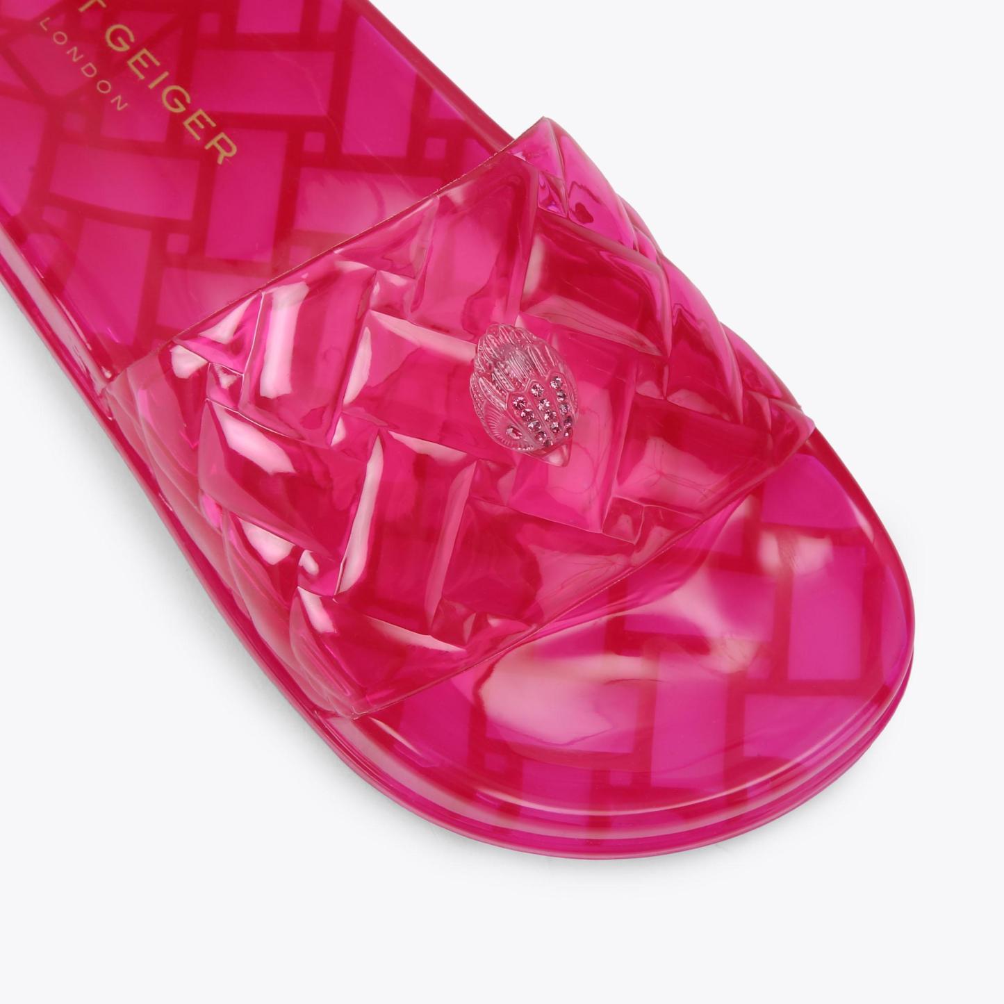Kurt Geiger London Meena Jelly Slide - Pink - view 5