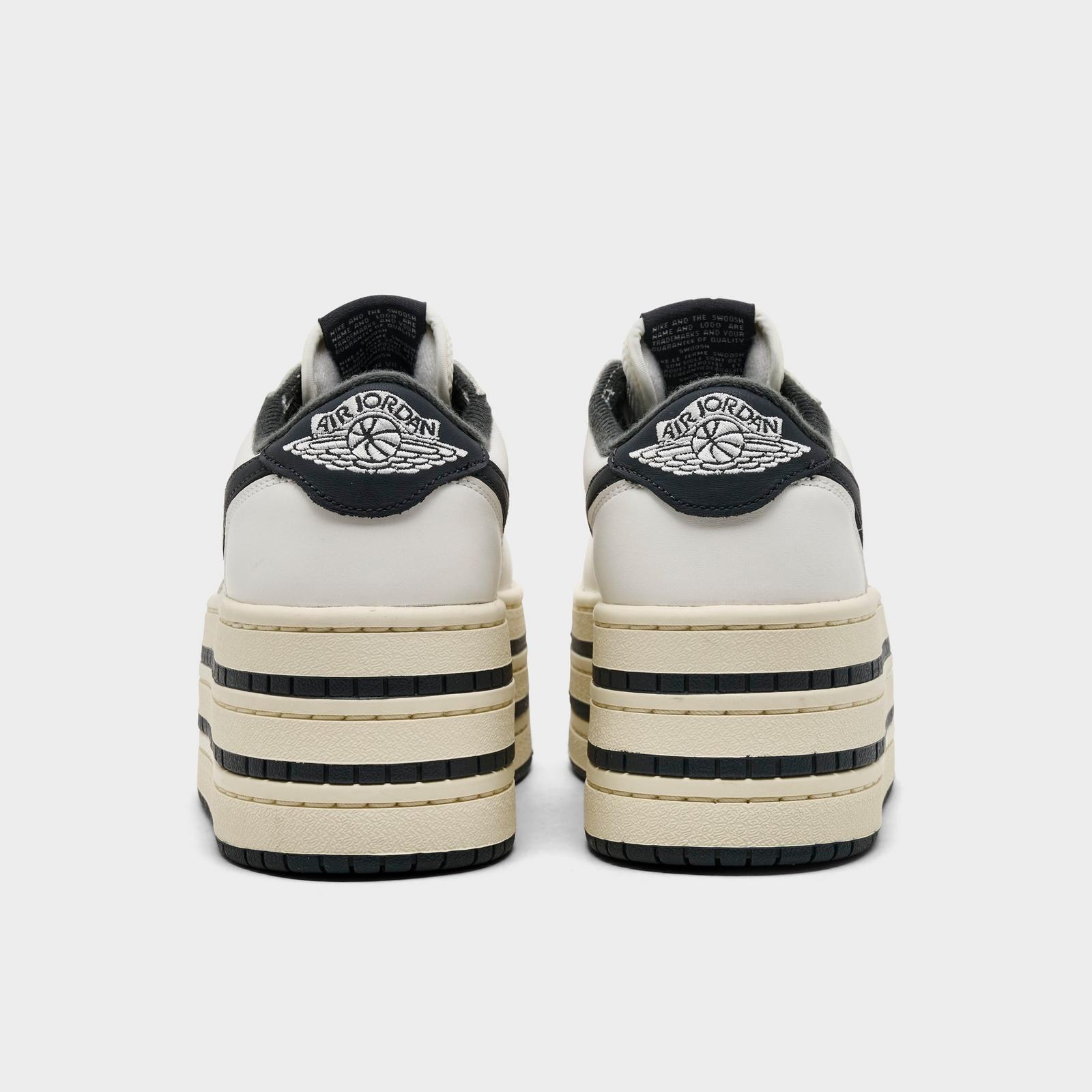 Women's Air Jordan 1 Low Triple Stack Casual Shoes - Sail/Anthracite/Coconut Millk - view 4