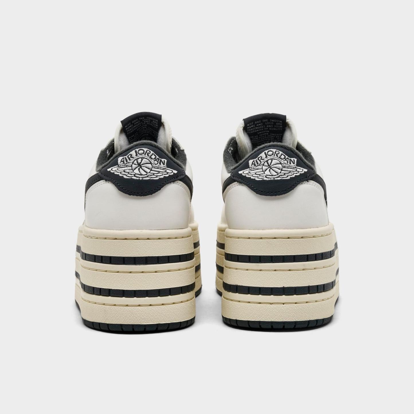 Women's Air Jordan 1 Low Triple Stack Casual Shoes - Sail/Anthracite/Coconut Millk - view 4