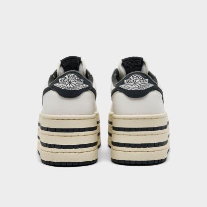Women's Air Jordan 1 Low Triple Stack Casual Shoes - Sail/Anthracite/Coconut Millk - view 4