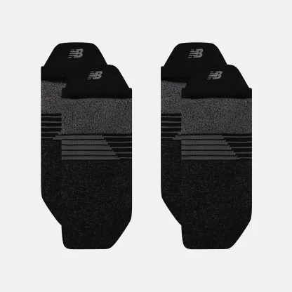 New Balance Pro Training Cushion Tab Socks 2 Pack, LAS25143BK