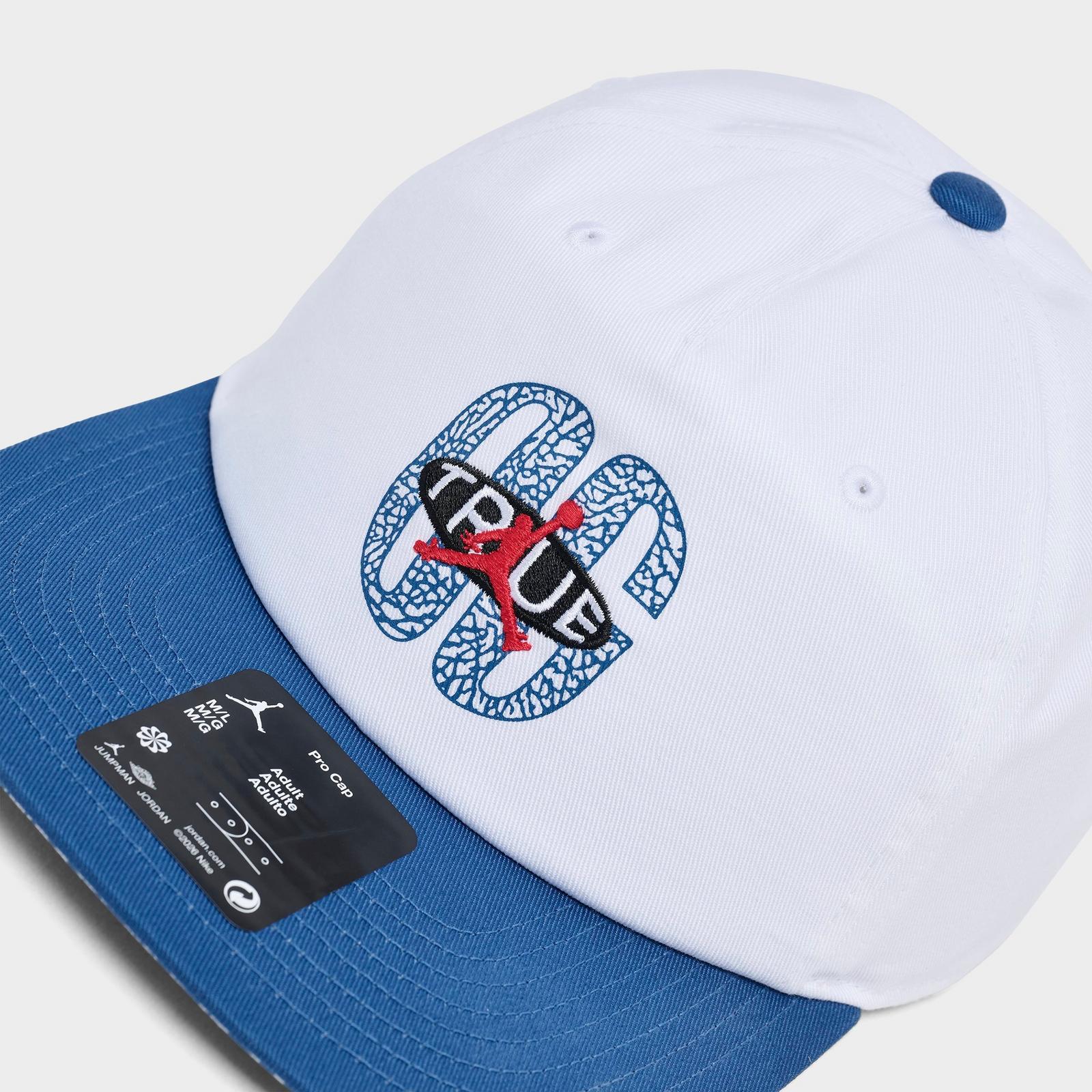 Jordan Pro True Blue Snapback Hat - White/True Blue - view 4
