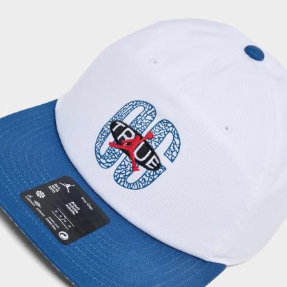 Jordan Pro True Blue Snapback Hat - White/True Blue - view 4