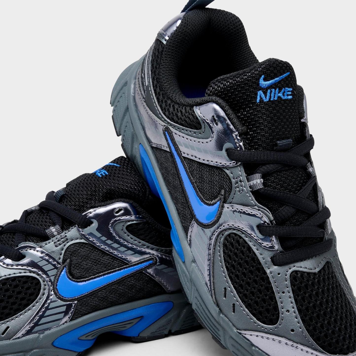 Little Kids' Nike V5 RNR Stretch Lace Casual Shoes - Anthracite/Blue Crystal/Metallic Cool Grey