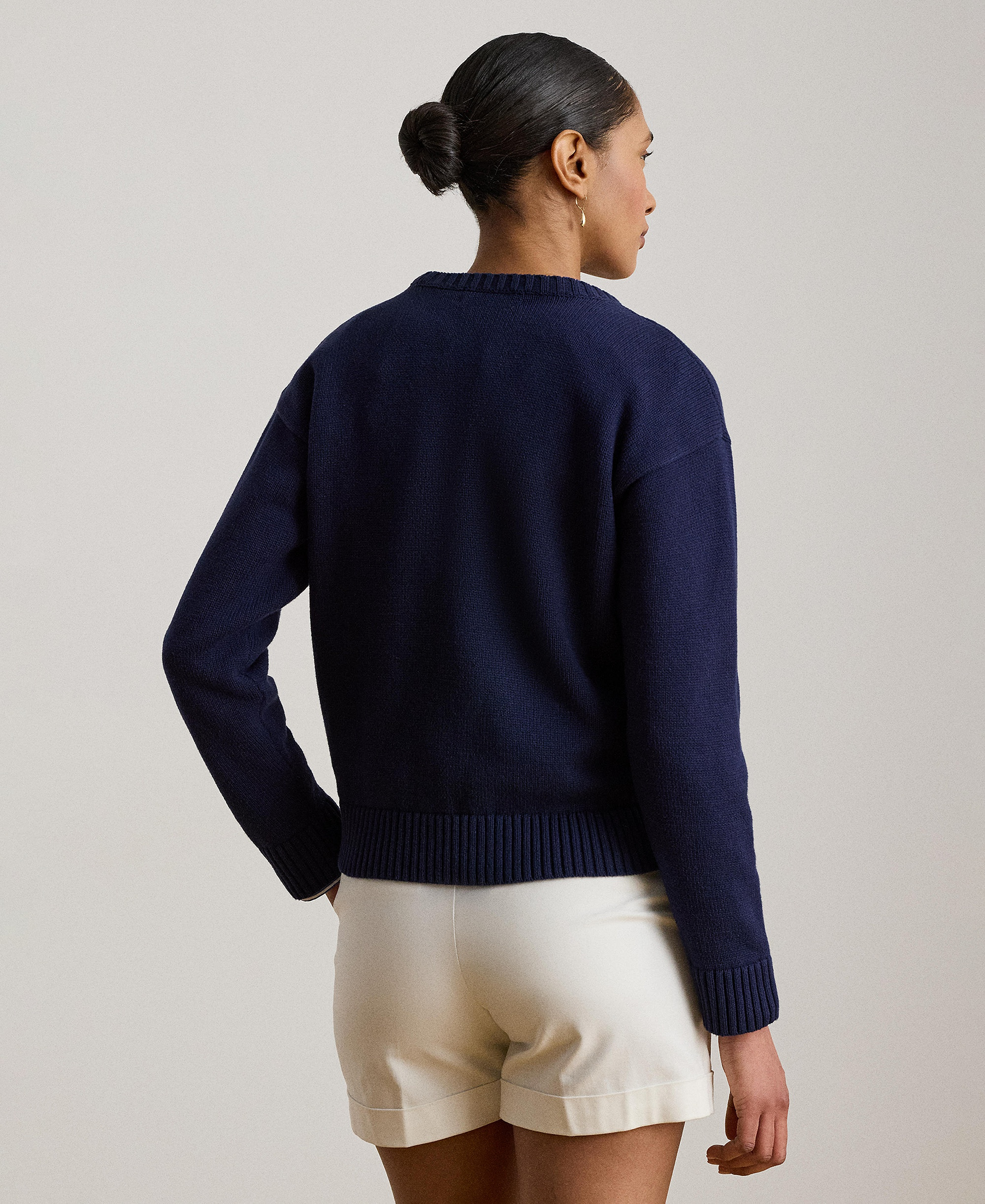 Lauren Ralph Lauren Women's Cotton Dog Sweater - Refined Navy Multi