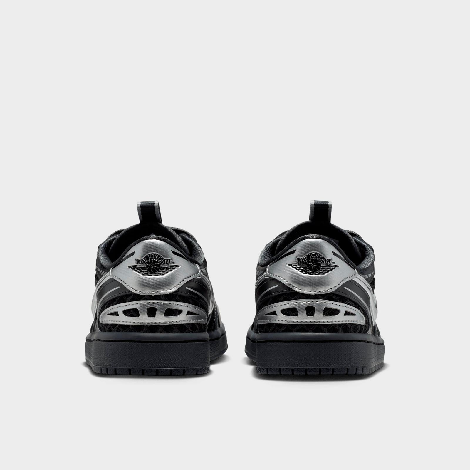 Women's Air Jordan 1 Low Method of Make Casual Shoes - Black/White/Anthracite/Metallic Silver - view 4