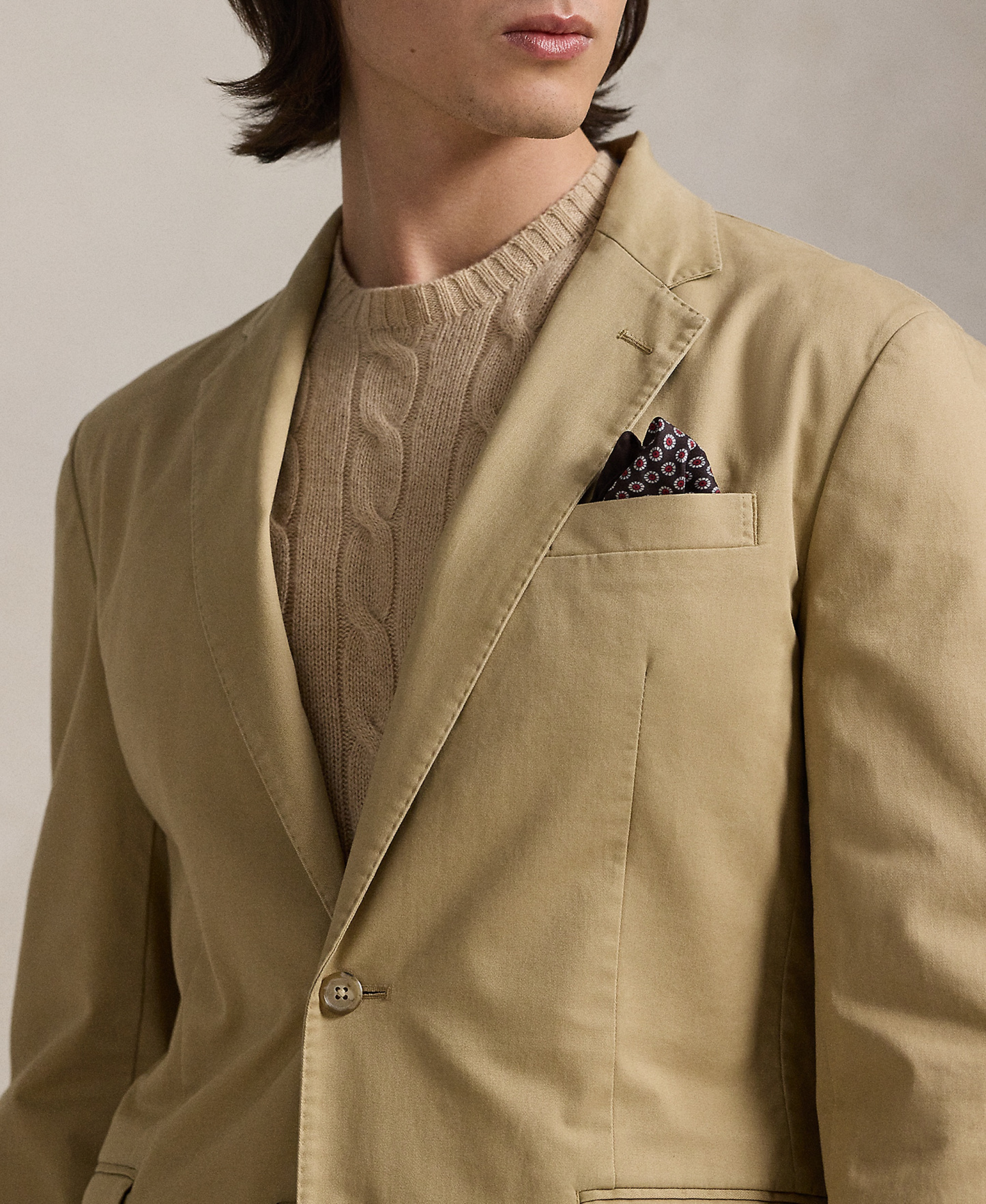 Polo Ralph Lauren Men's Polo Unconstructed Modern Suit Jacket - Monument Tan
