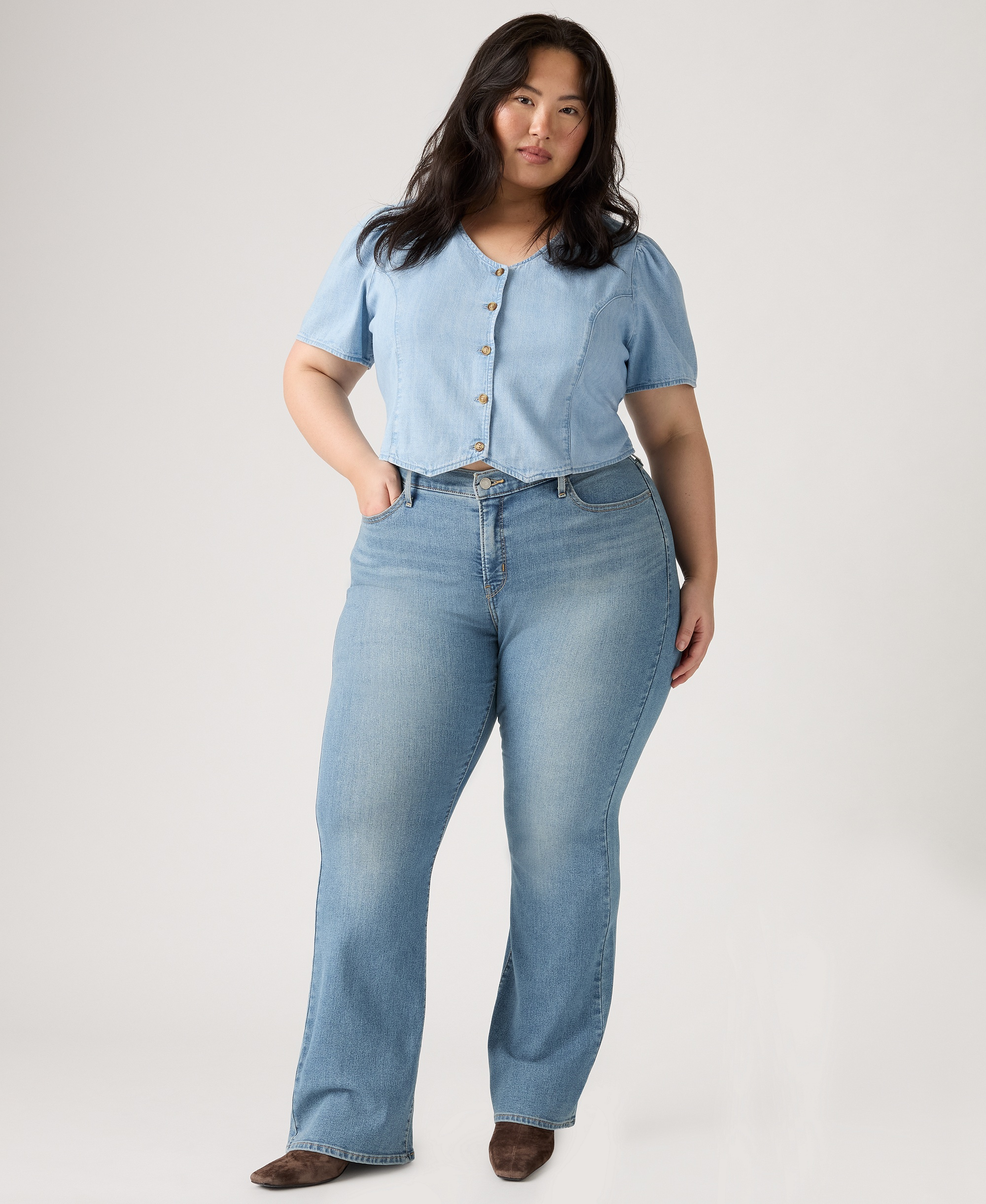 Levi's 315 Shaping Mid Rise Lightweight Bootcut Jeans - Camp Denim Plus