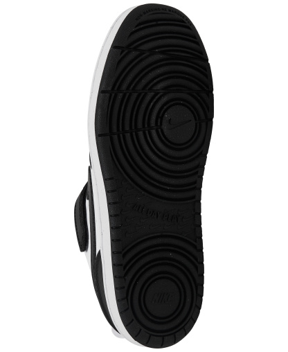 Nike Little Kids' Court Borough Low Recraft Fastening Strap Casual Sneakers from Finish Line - White, Black