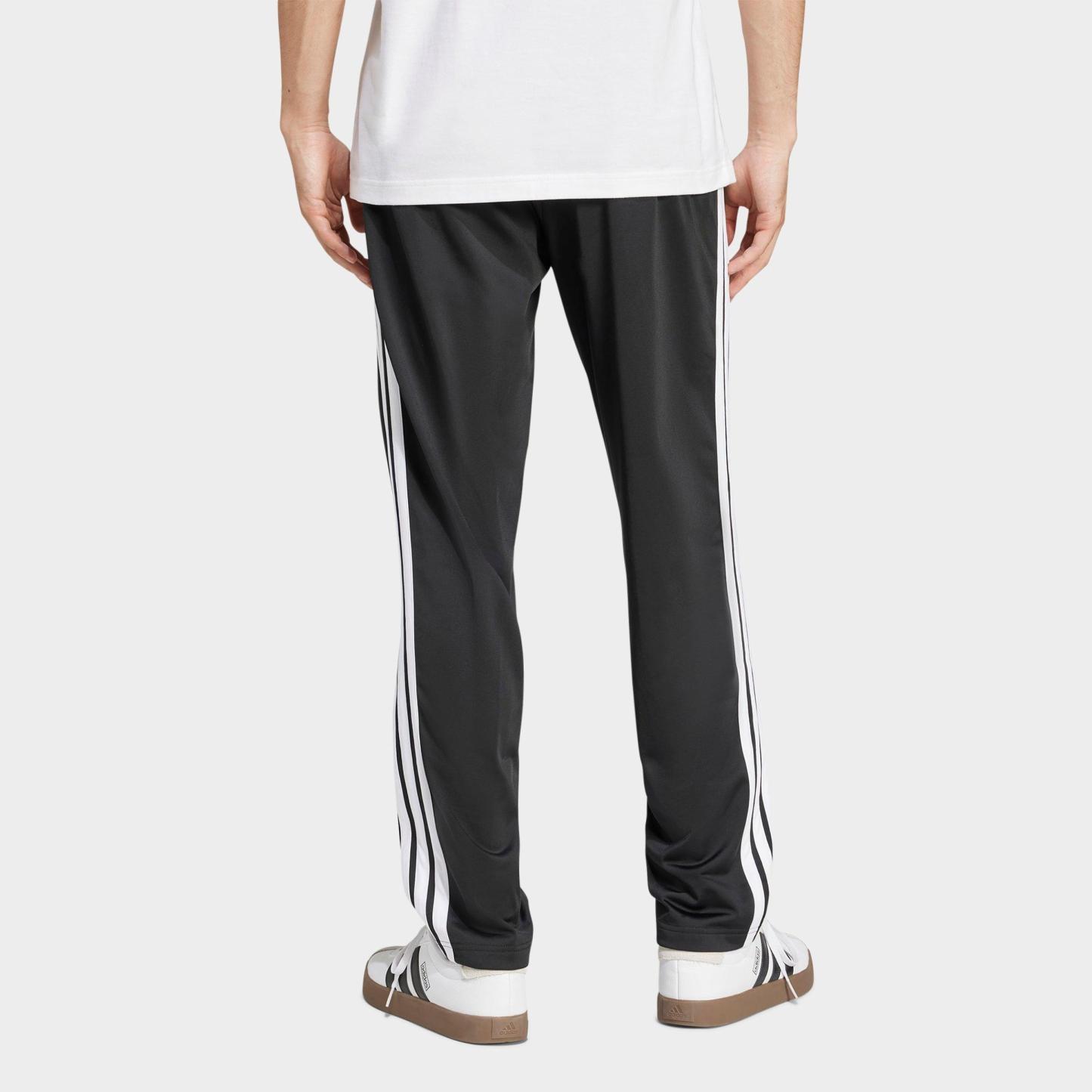 Men's adidas 3-Stripes Tricot Open Hem Track Pants - Black