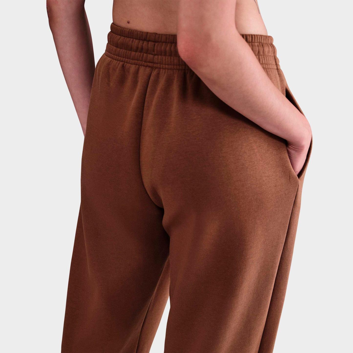 Women's Nithtke Sportswear Phoenix Fleece Oversized High-Waisted Jogger Pants - Fauna Brown/Sail