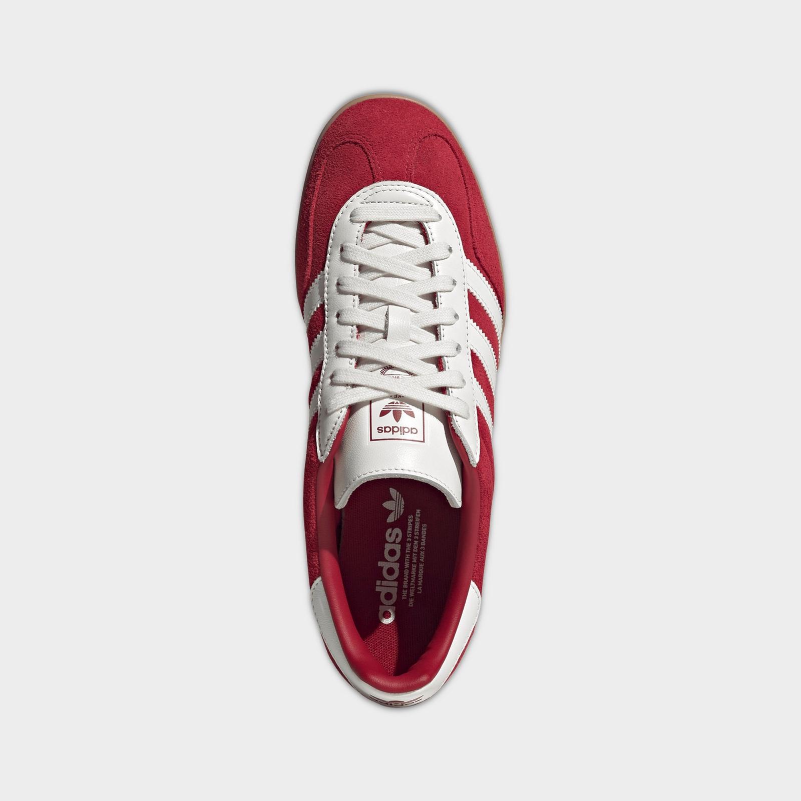 Men's adidas Originals Gazelle Indoor Casual Shoes - Team Victory Red/Core White/Gum - view 4