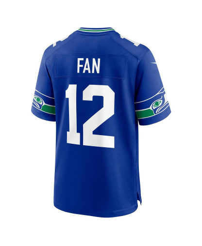 Nike Men's 12th Fan Royal Seattle Seahawks Throwback Player Game Jersey - Royal