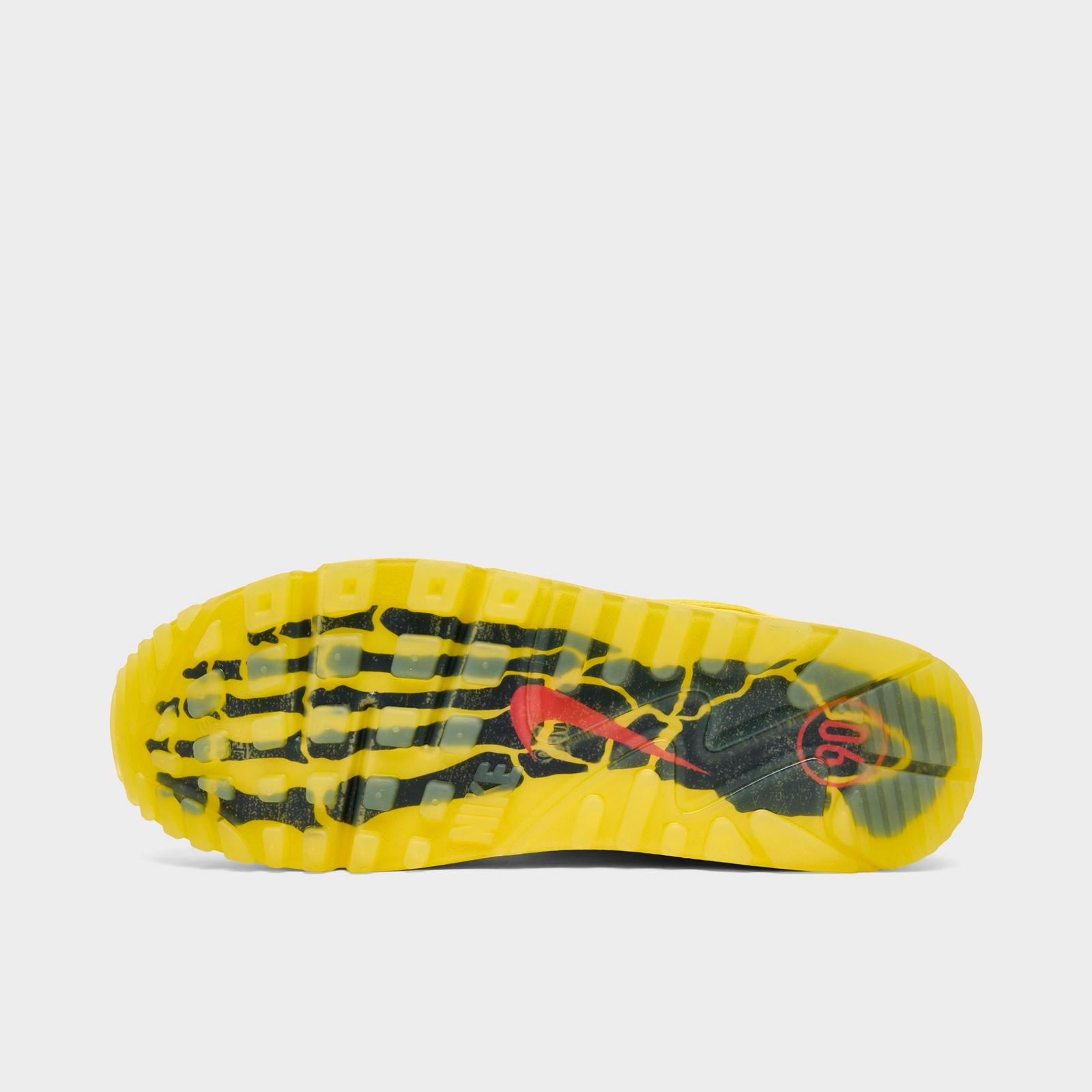 Men's Nike Air Max 90 SE Total 90 Casual Shoes - Zest/Black/Fire Red/Gym Red