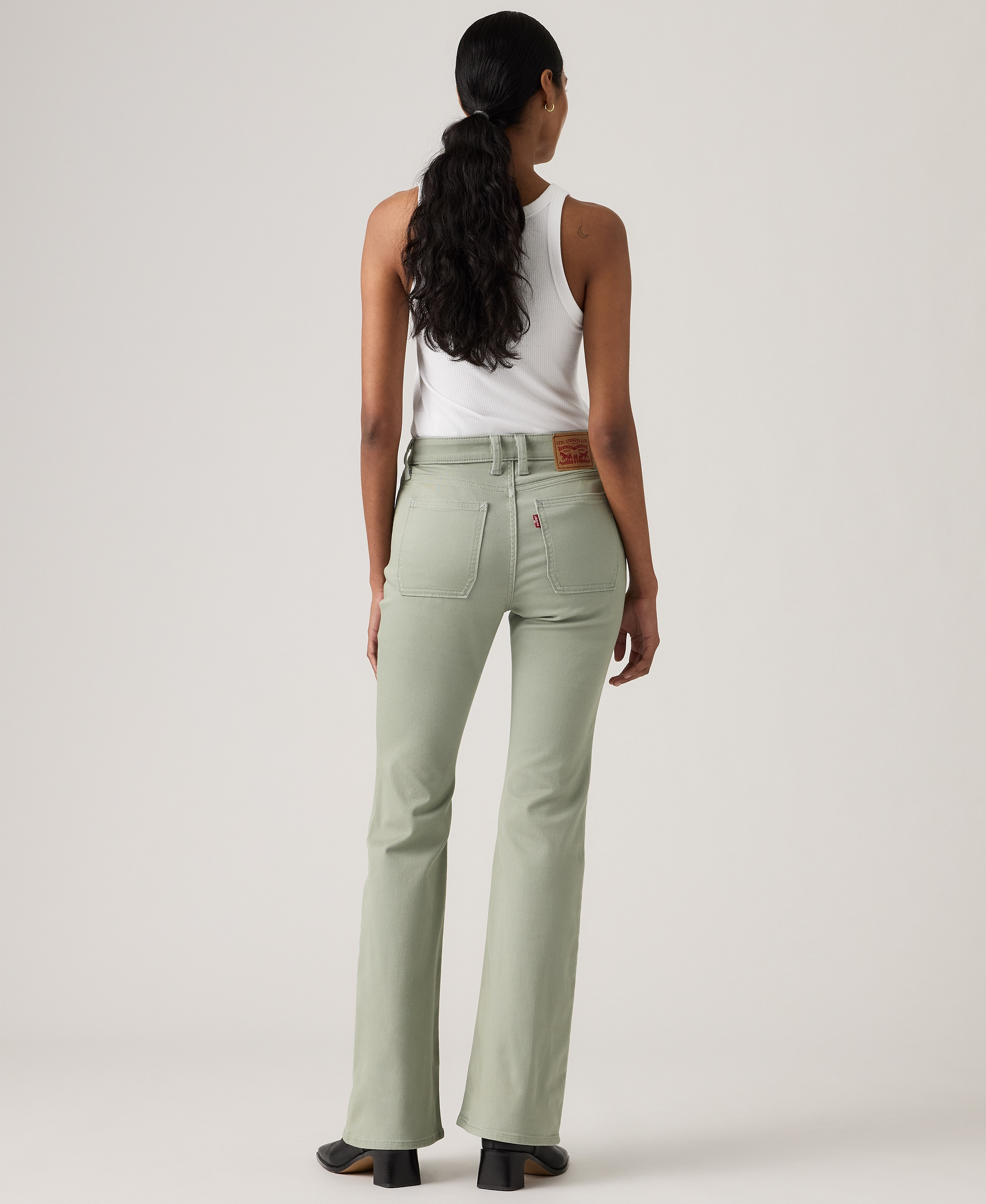 Levi's Women's 726 Patch Pocket High-Rise Slim-Fit Flare Jeans - Shadow