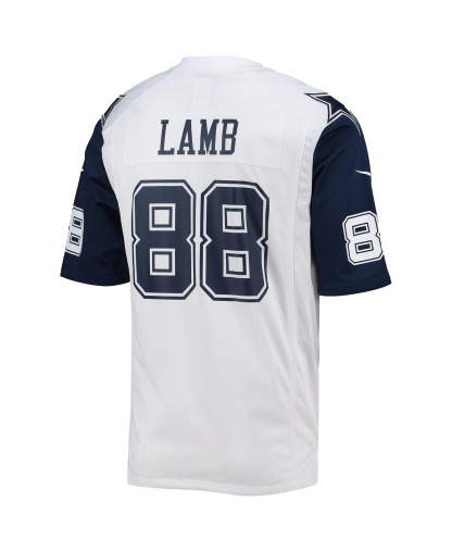 Nike Men's CeeDee Lamb Dallas Cowboys Alternate Game Team Jersey - White, Navy