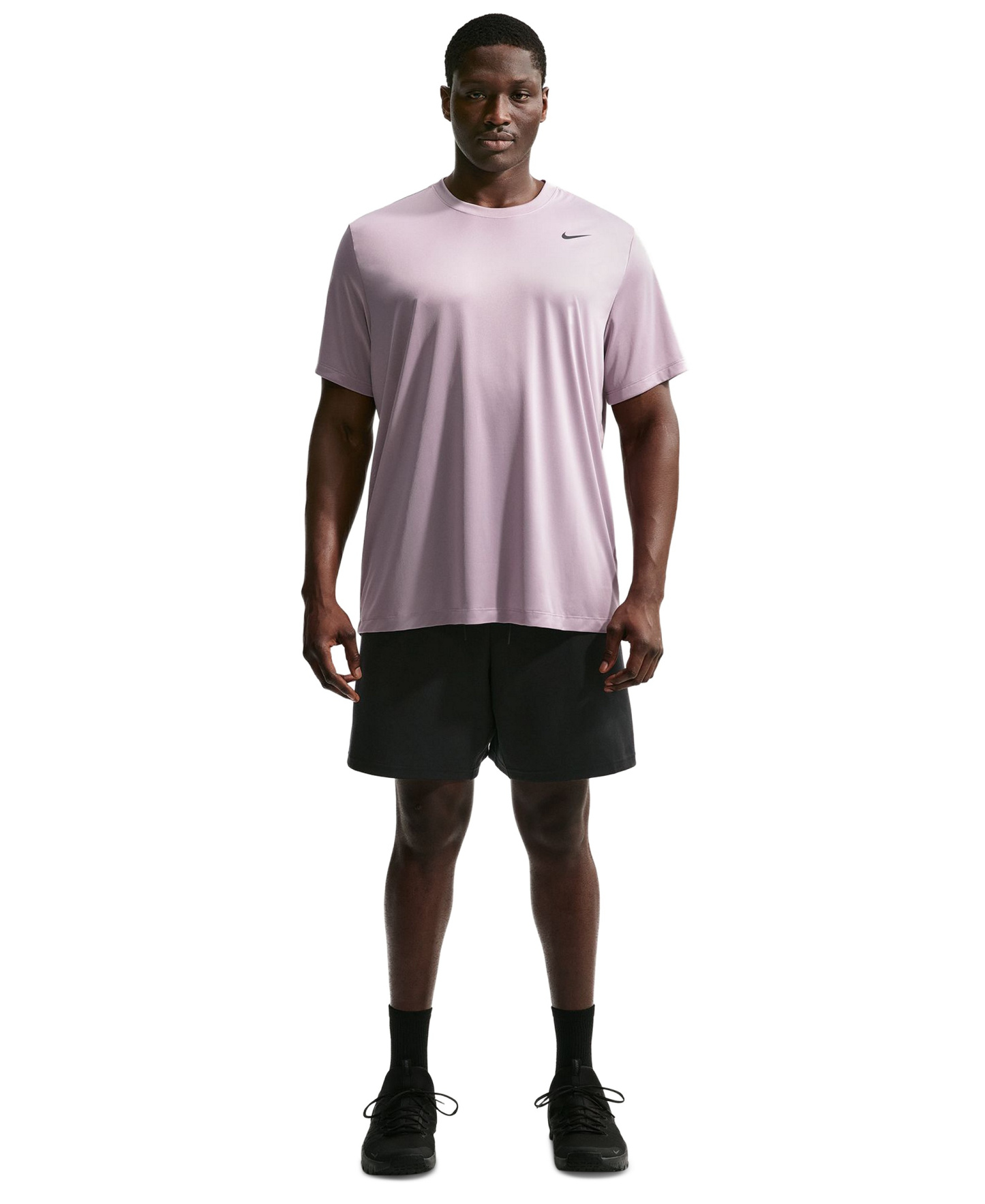 Nike Men's Dri-FIT Legend Fitness Logo T-Shirt - Light Violet