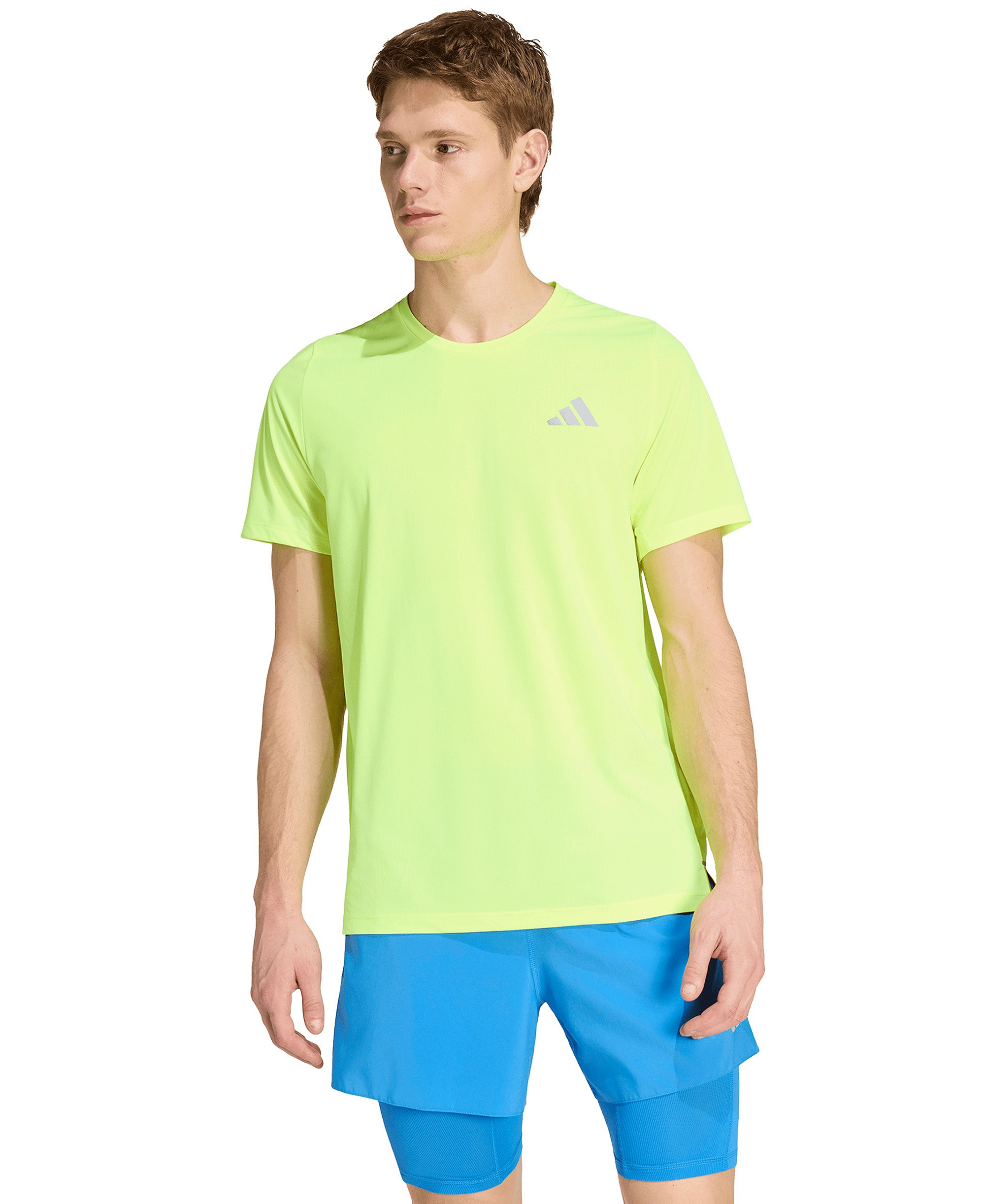 adidas Men's Running Climacool Short-Sleeve T-Shirt - Solar Yellow