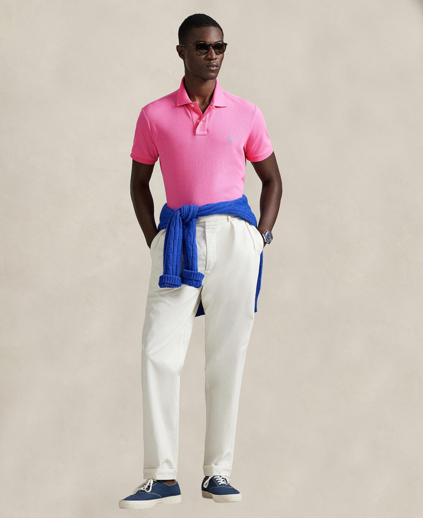 Polo Ralph Lauren Men's Classic-Fit Cotton Polo Shirt - Baja Pink