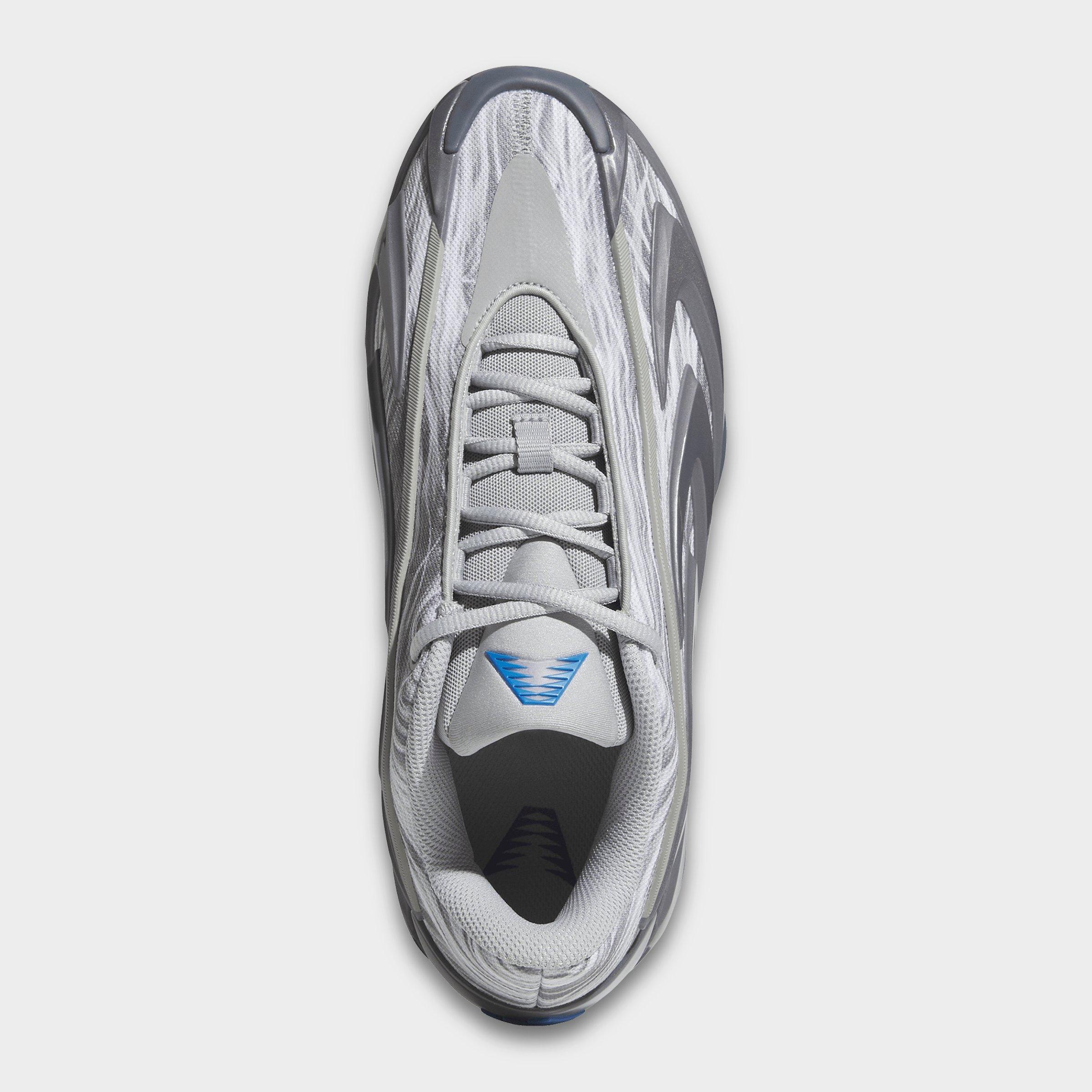 Men's adidas Anthony Edwards 3 Basketball Shoes - Stone/Onix/Night Grey - Top view