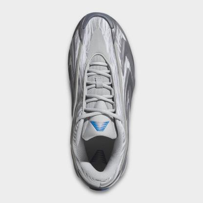 Men's adidas Anthony Edwards 3 Basketball Shoes - Stone/Onix/Night Grey - Top view