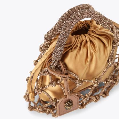 Kurt Geiger London Small Macrame Bag - Metallics - view 4