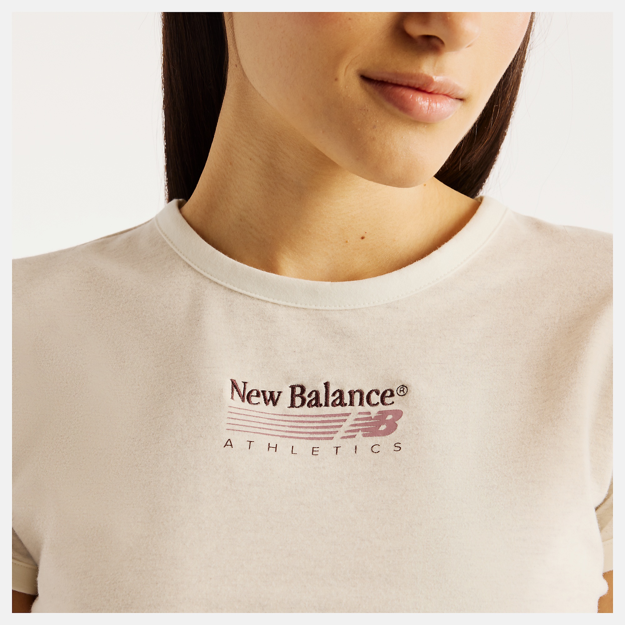 New Balance Trackside Ringer T-Shirt, WT62O4MBLIT